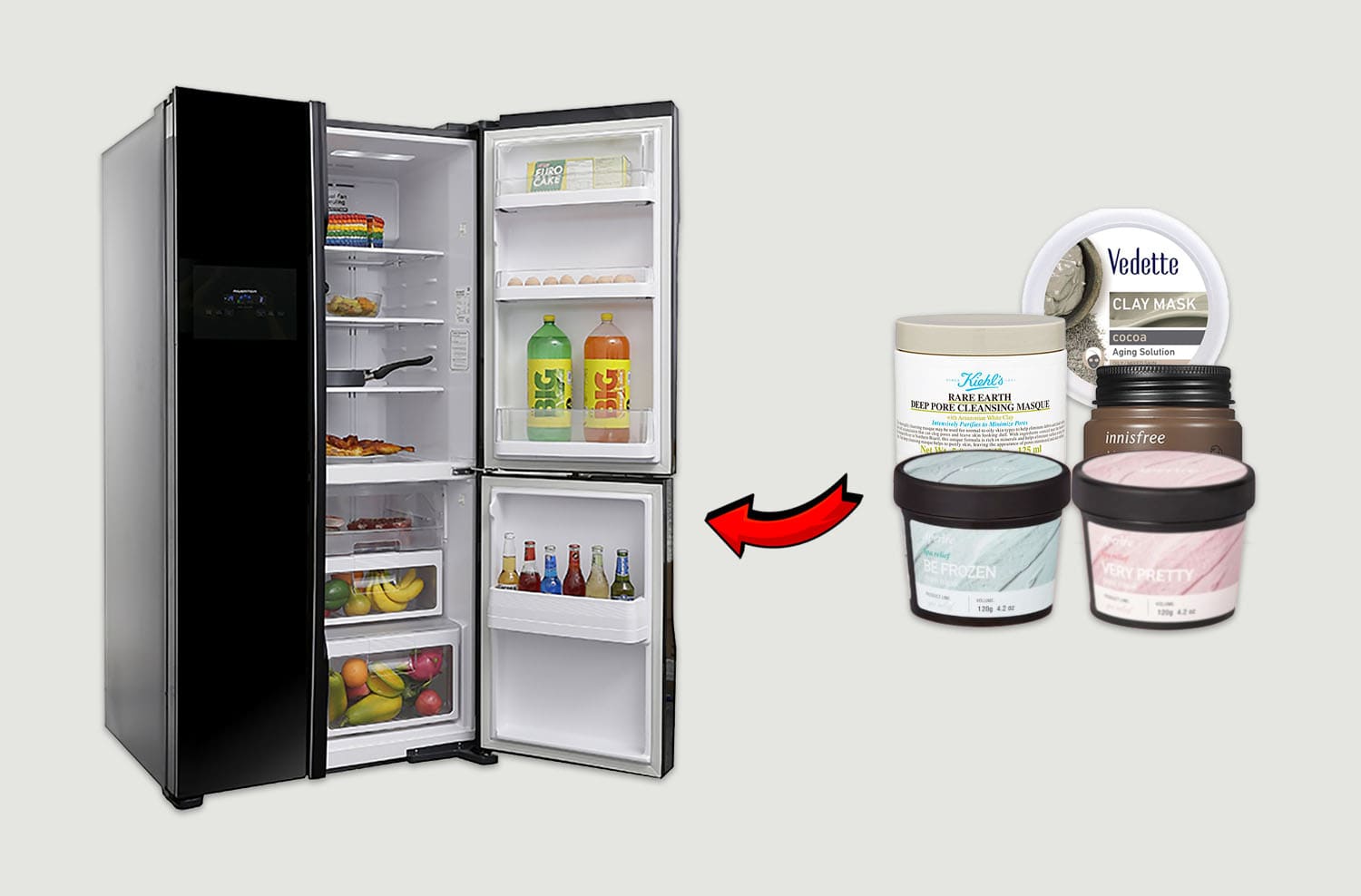 Mặt nạ đất sét bỏ tủ lạnh được không